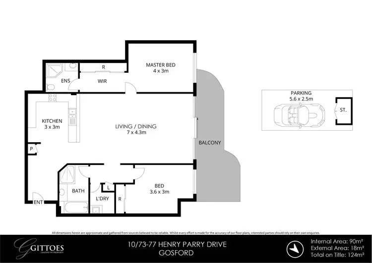 Floorplan of Homely apartment listing, 10/73-77 Henry Parry Drive, Gosford NSW 2250