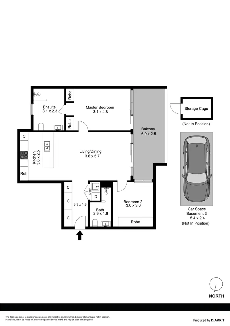 Floorplan of Homely apartment listing, 99/117-119 Pacific Highway, Hornsby NSW 2077