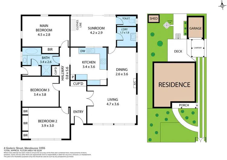 Floorplan of Homely house listing, 4 Goderic Street, Wendouree VIC 3355