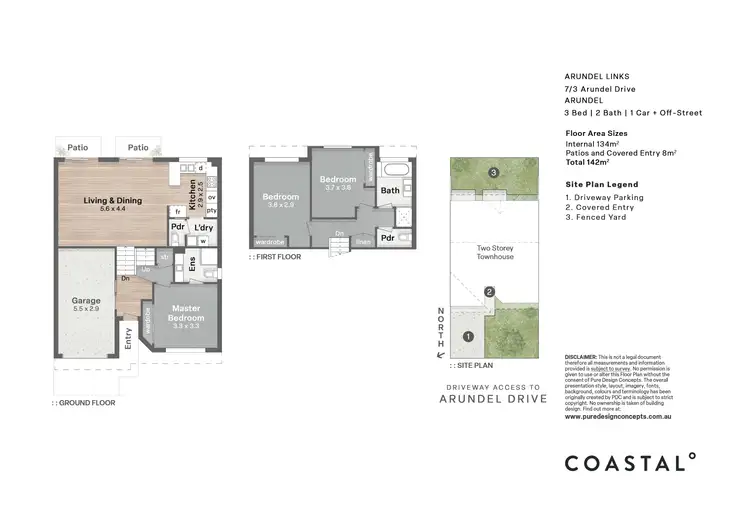 Floorplan of Homely townhouse listing, 7/3 Arundel Drive, Arundel QLD 4214