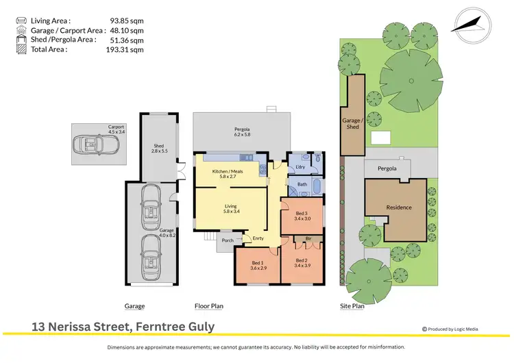 Floorplan of Homely house listing, 13 Nerissa Street, Ferntree Gully VIC 3156