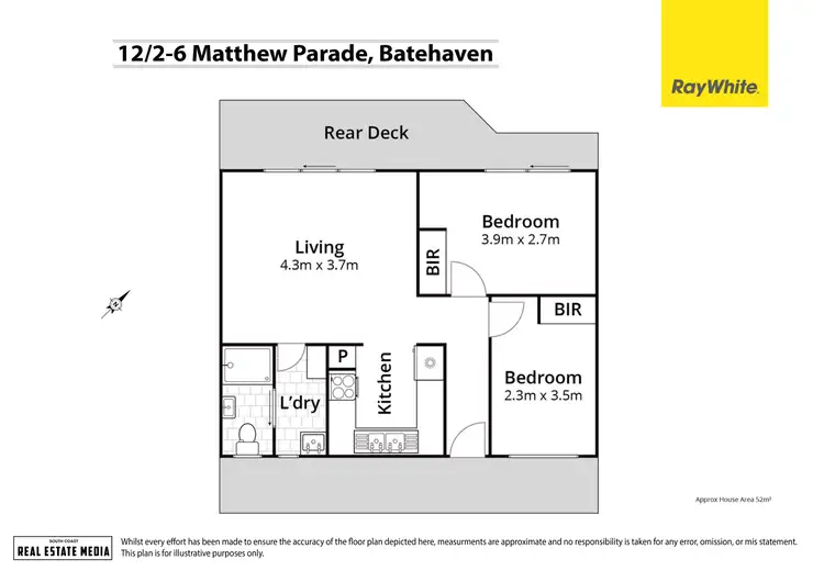 Floorplan of Homely unit listing, 12/2-6 Matthew Parade, Batehaven NSW 2536