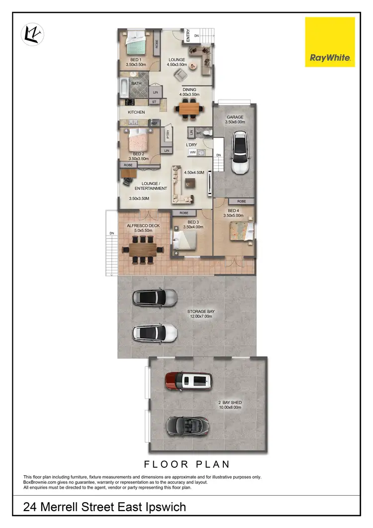 Floorplan of Homely house listing, 24 Merrell Street, East Ipswich QLD 4305