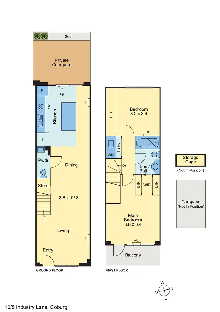 Floorplan of Homely townhouse listing, 10/5 Industry Lane, Coburg VIC 3058