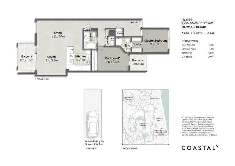 Floorplan of Homely apartment listing, 11/2320-2330 Gold Coast Highway, Mermaid Beach QLD 4218