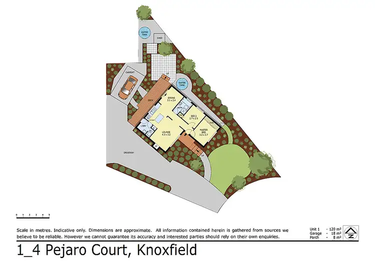 Floorplan of Homely unit listing, 1/4 Pejaro Court, Knoxfield VIC 3180