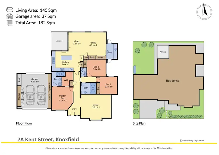 Floorplan of Homely house listing, 2a Kent Street, Knoxfield VIC 3180