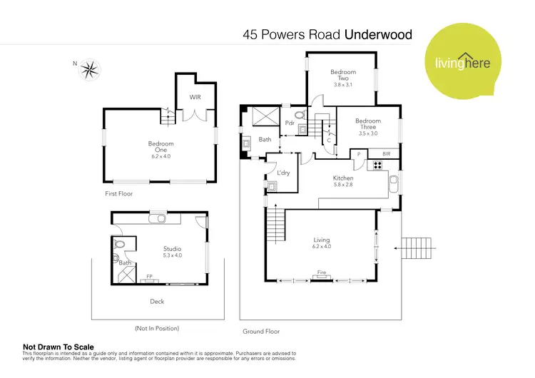 Floorplan of Homely house listing, 45 Powers Road, Underwood TAS 7268