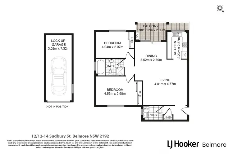 Floorplan of Homely apartment listing, 12/12-14 Sudbury Street, Belmore NSW 2192