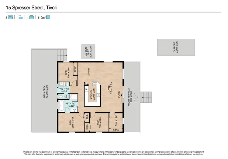 Floorplan of Homely house listing, 15 Spresser Street, Tivoli QLD 4305