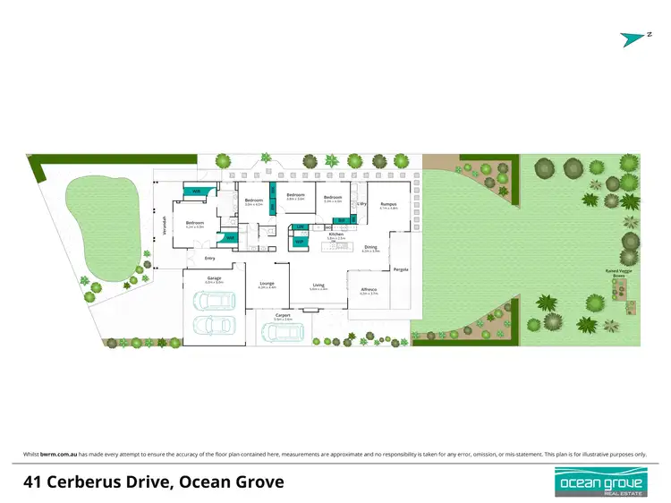 Floorplan of Homely house listing, 41 Cerberus Drive, Ocean Grove VIC 3226