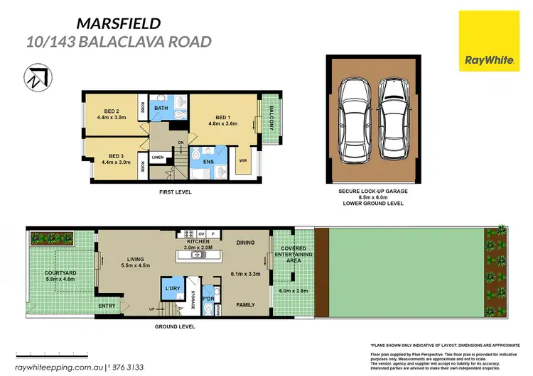 Floorplan of Homely townhouse listing, 10/143 Balaclava Road, Marsfield NSW 2122