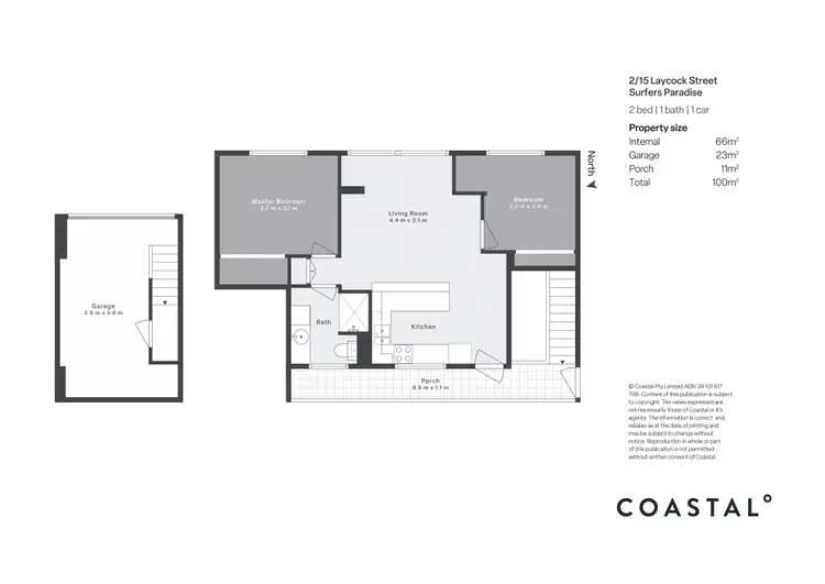Floorplan of Homely unit listing, 2/15 Laycock Street, Surfers Paradise QLD 4217