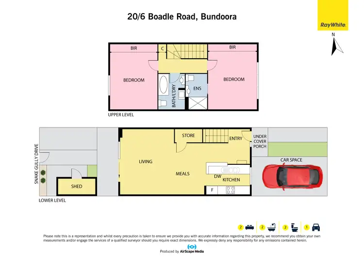 Floorplan of Homely townhouse listing, 20/6 Boadle Road, Bundoora VIC 3083