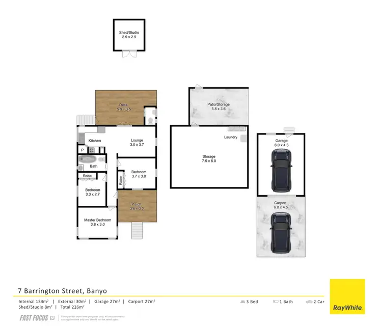 Floorplan of Homely house listing, 7 Barrington Street, Banyo QLD 4014