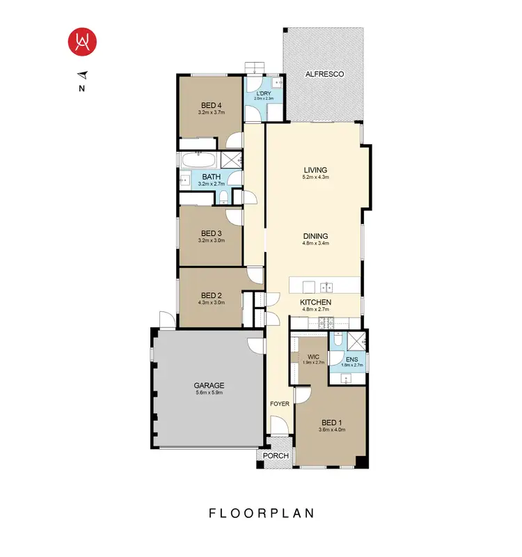 Floorplan of Homely house listing, 52 Rosebank Avenue, Elizabeth Hills NSW 2171