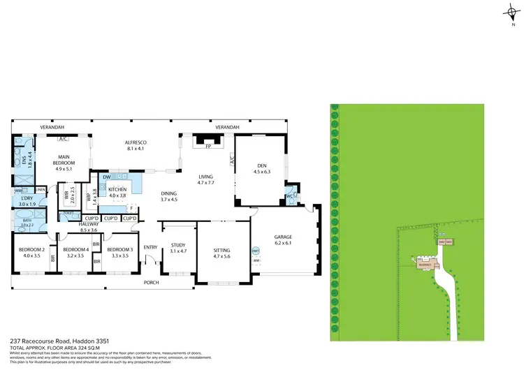 Floorplan of Homely house listing, 237 Racecourse Road, Haddon VIC 3351