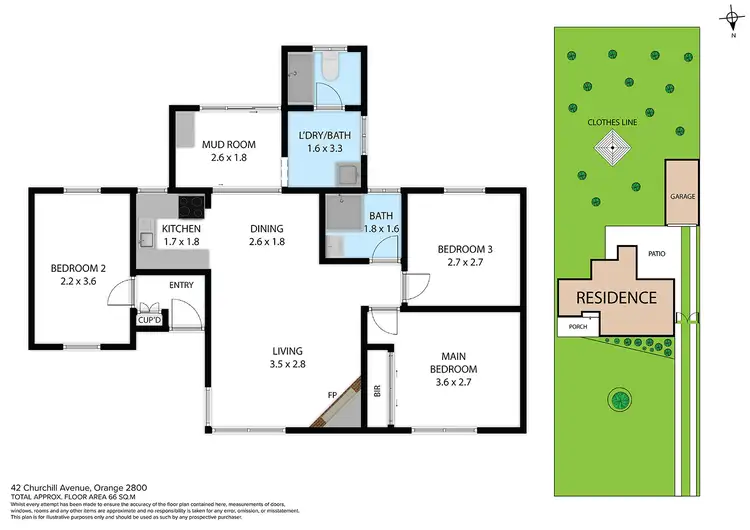 Floorplan of Homely house listing, 42 Churchill Avenue, Orange NSW 2800