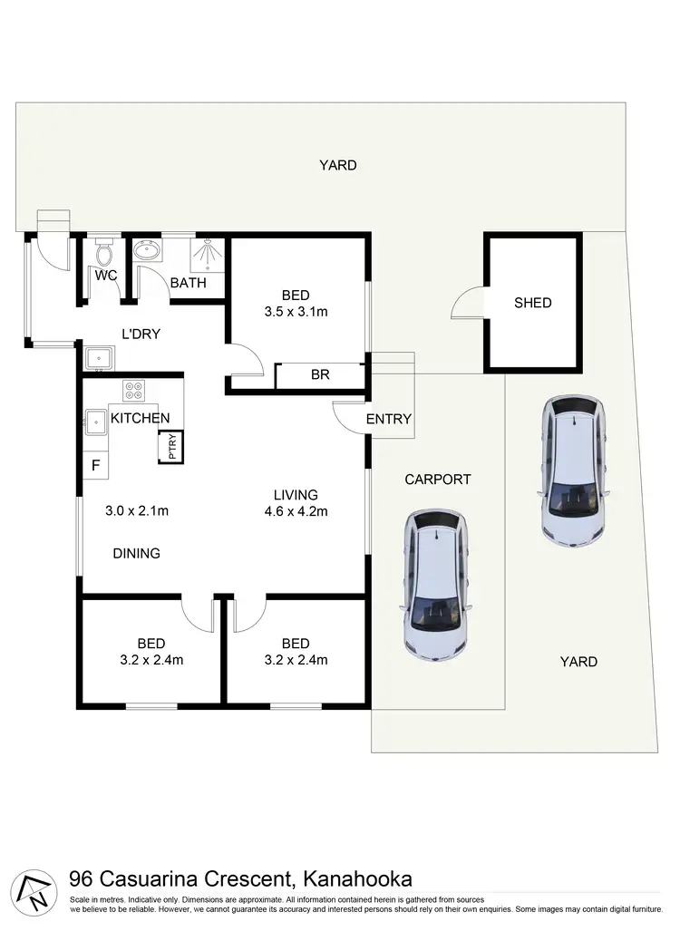 Floorplan of Homely villa listing, 96 Casuarina Crescent, Kanahooka NSW 2530