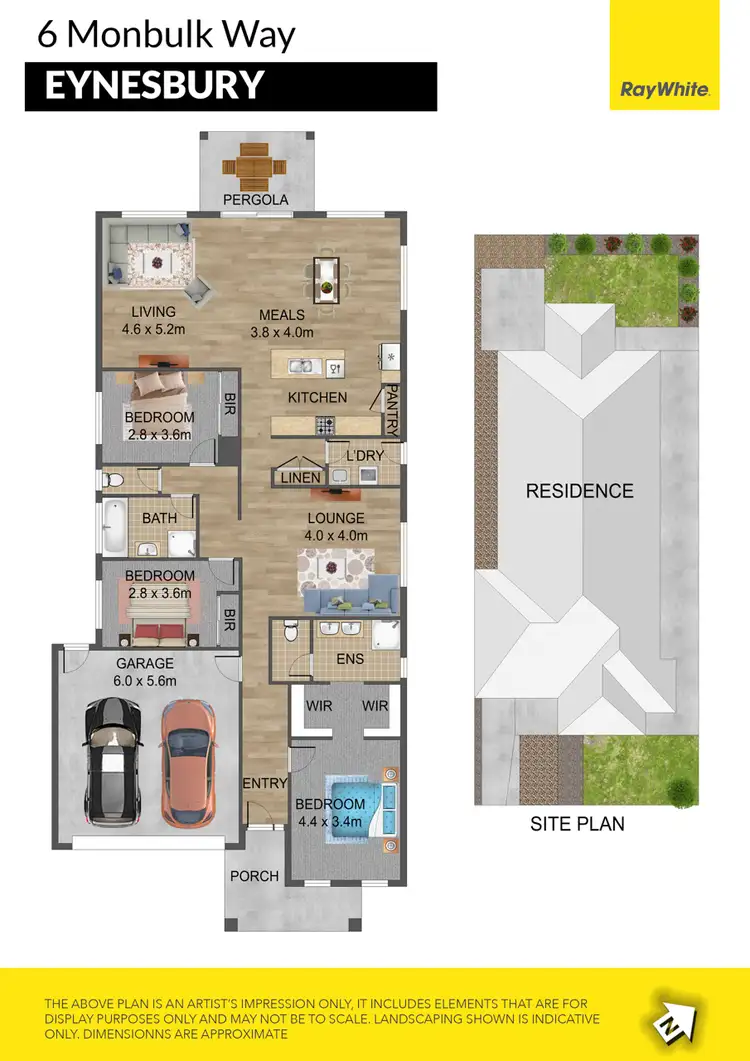 Floorplan of Homely house listing, 6 Monbulk Way, Eynesbury VIC 3338