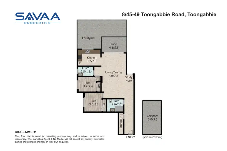 Floorplan of Homely apartment listing, 8/45-49 Toongabbie Road, Toongabbie NSW 2146