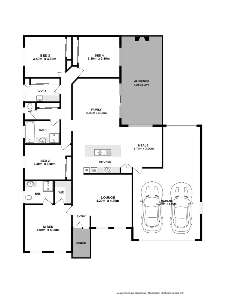 Floorplan of Homely house listing, 57 Songlark Crescent, Thurgoona NSW 2640