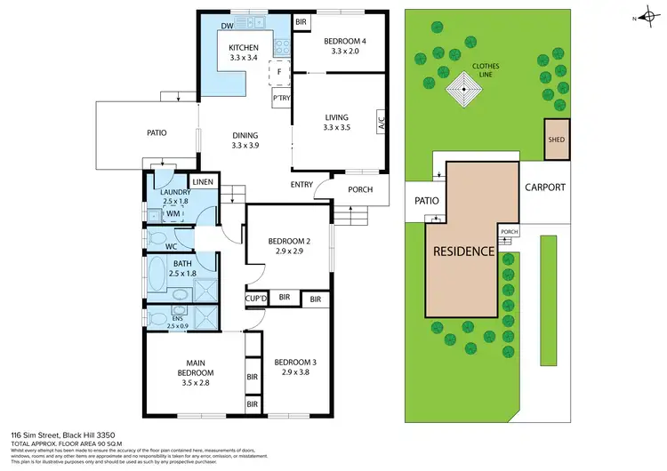 Floorplan of Homely house listing, 116 Sim Street, Black Hill VIC 3350