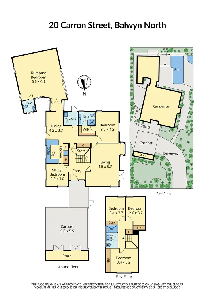 Floorplan of Homely house listing, 20 Carron Street, Balwyn North VIC 3104
