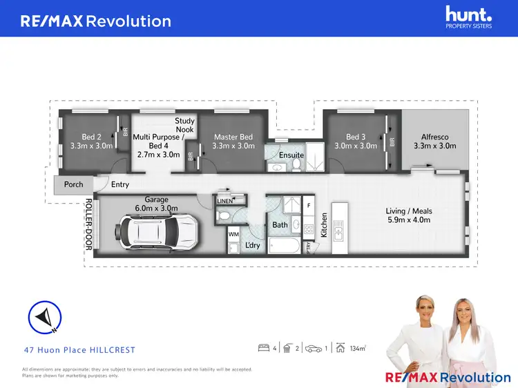 Floorplan of Homely house listing, 47 Huon Place, Hillcrest QLD 4118