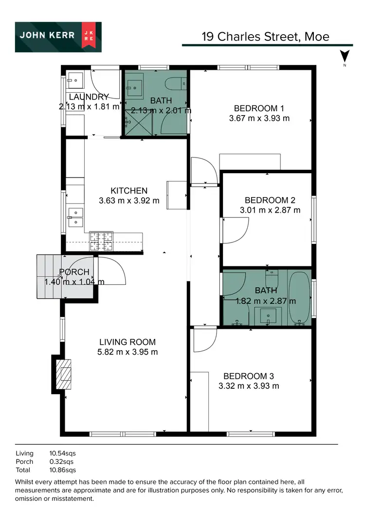 Floorplan of Homely house listing, 19 Charles Street, Moe VIC 3825