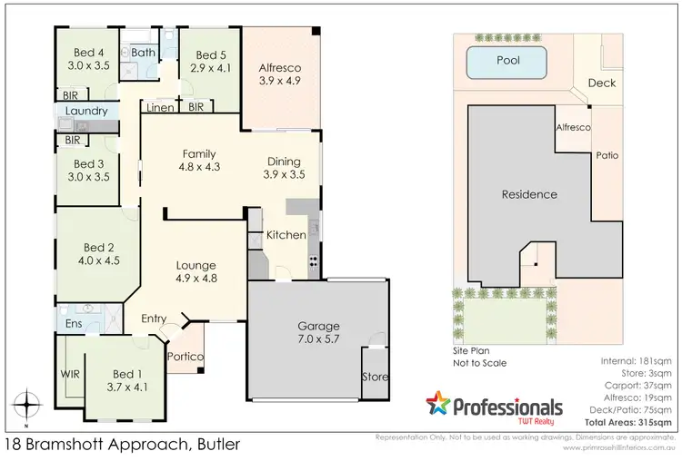 Floorplan of Homely house listing, 18 Bramshott Approach, Butler WA 6036