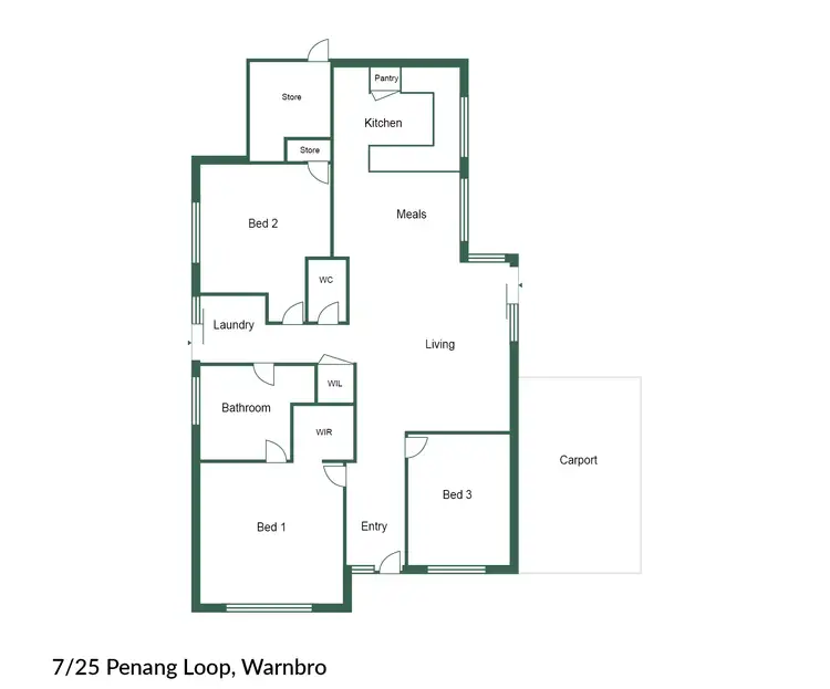 Floorplan of Homely house listing, 7/25 Penang Loop, Warnbro WA 6169