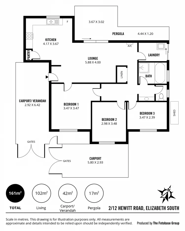 Floorplan of Homely house listing, 2/12 Hewitt Road, Elizabeth South SA 5112