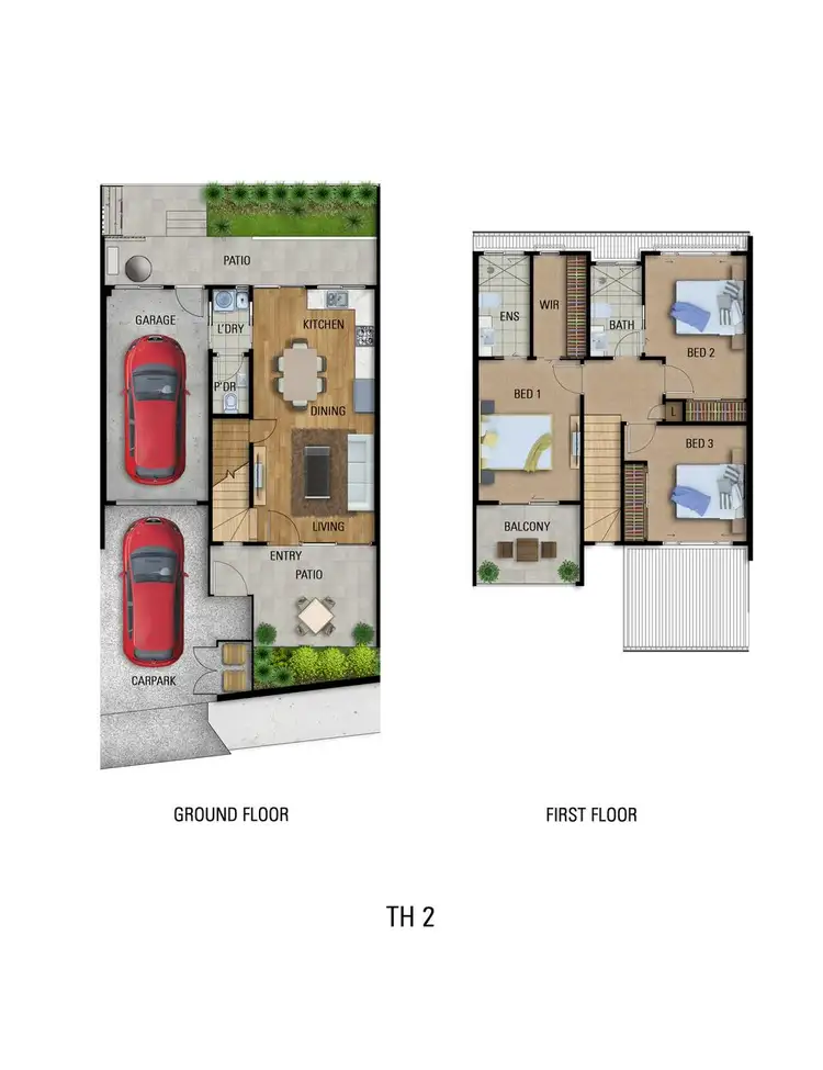 Floorplan of Homely townhouse listing, 2/47 Goodwin terrace, Moorooka QLD 4105