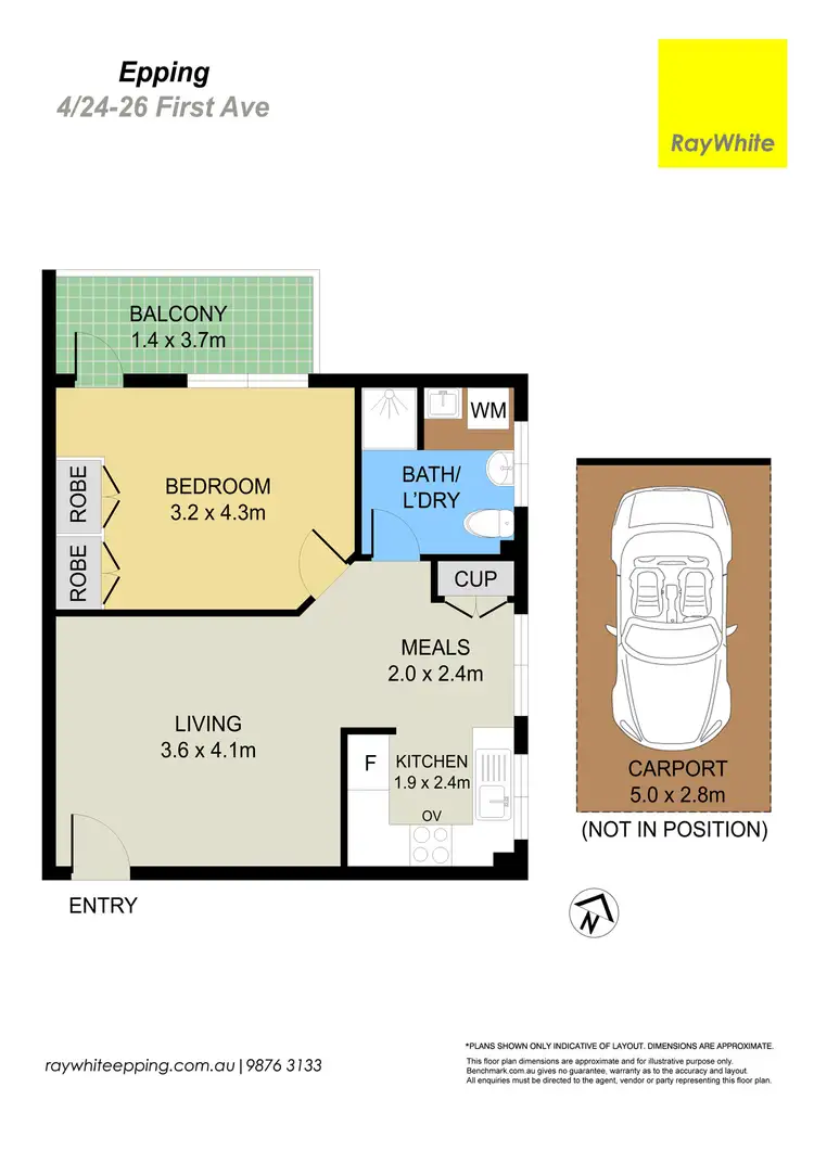 Floorplan of Homely unit listing, 4/24-26 First Avenue, Eastwood NSW 2122