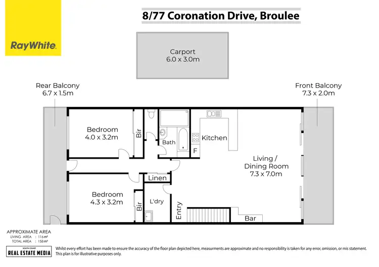 Floorplan of Homely unit listing, 8/77-79 Coronation Drive, Broulee NSW 2537
