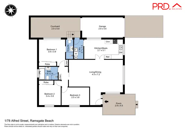 Floorplan of Homely villa listing, 1/78 Alfred Street, Ramsgate Beach NSW 2217