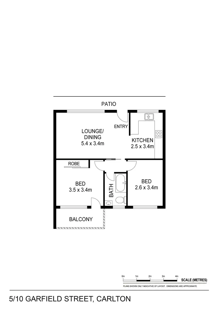 Floorplan of Homely unit listing, 5/10 Garfield Street, Carlton NSW 2218