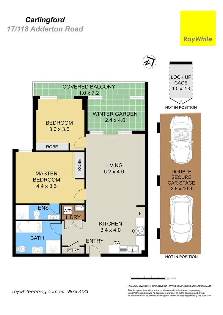 Floorplan of Homely apartment listing, 17/118 Adderton Road, Carlingford NSW 2118