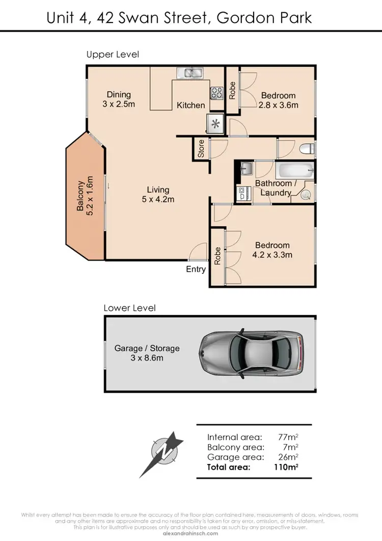 Floorplan of Homely unit listing, 4/42 Swan Street, Gordon Park QLD 4031