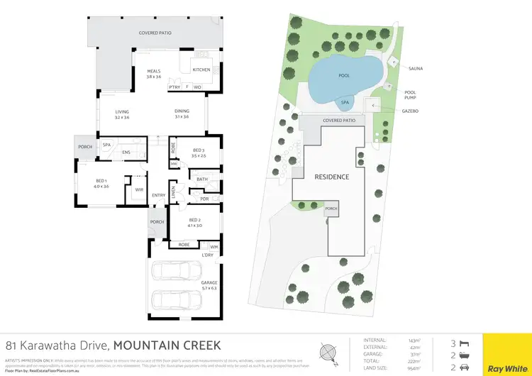 Floorplan of Homely house listing, 81 Karawatha Drive, Mountain Creek QLD 4557