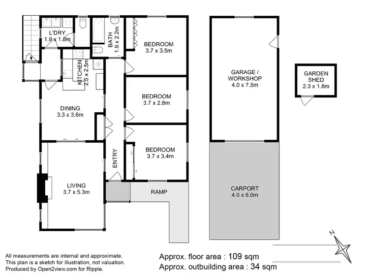 Floorplan of Homely house listing, 210 Cambridge Road, Warrane TAS 7018