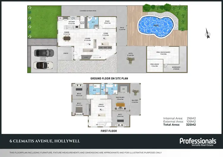 Floorplan of Homely house listing, 6 Clematis Avenue, Hollywell QLD 4216