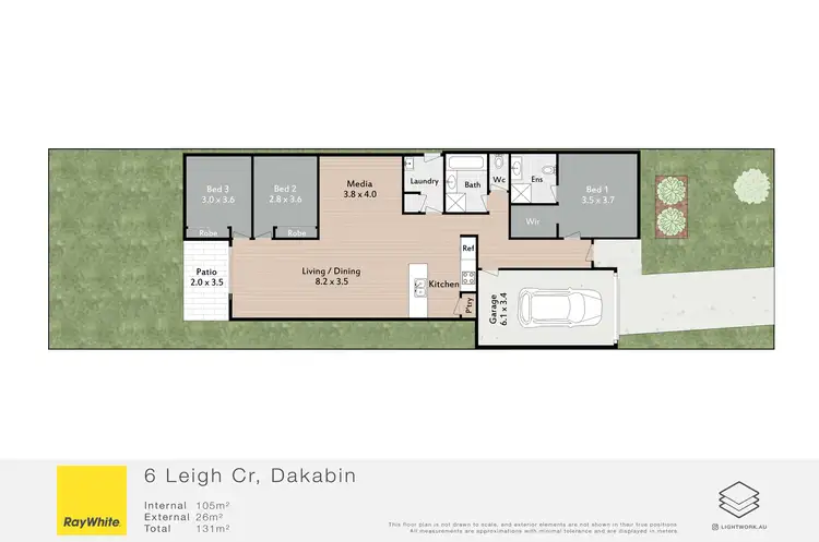 Floorplan of Homely house listing, 6 Leigh Crescent, Dakabin QLD 4503