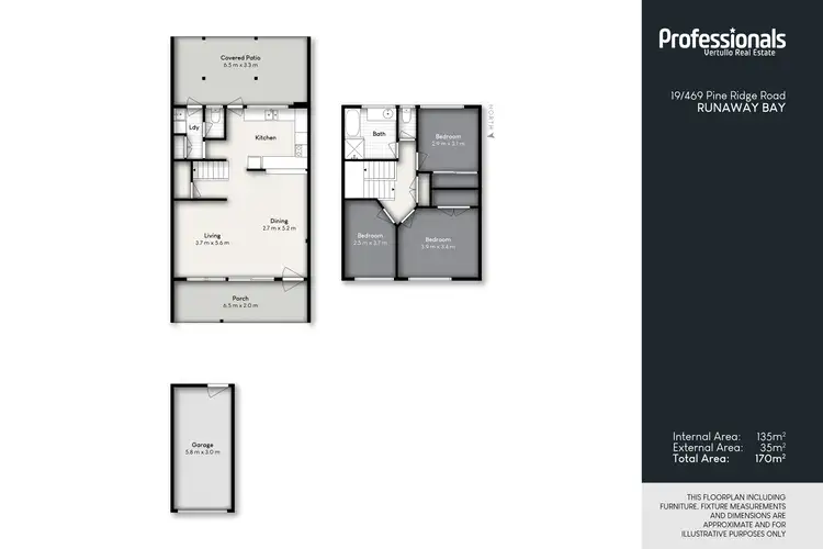Floorplan of Homely townhouse listing, 19/469 Pine Ridge Road, Runaway Bay QLD 4216
