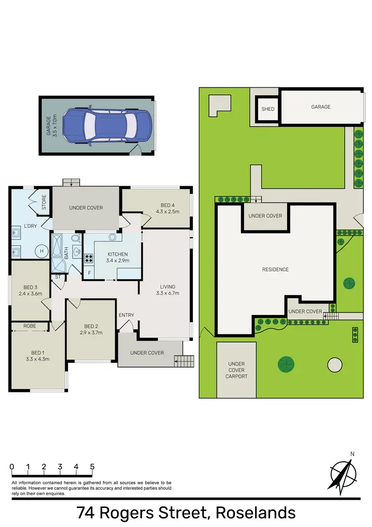 Floorplan of Homely house listing, 74 Rogers Street, Roselands NSW 2196