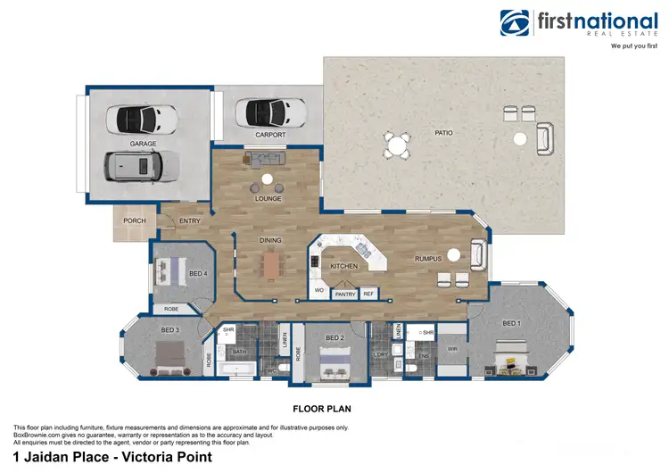 Floorplan of Homely house listing, 1 Jaidan Place, Victoria Point QLD 4165