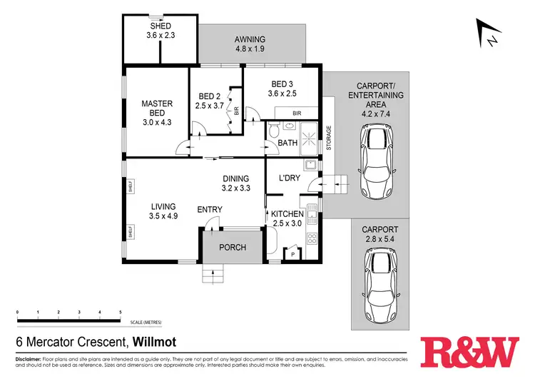 Floorplan of Homely house listing, 6 Mercator Crescent, Willmot NSW 2770
