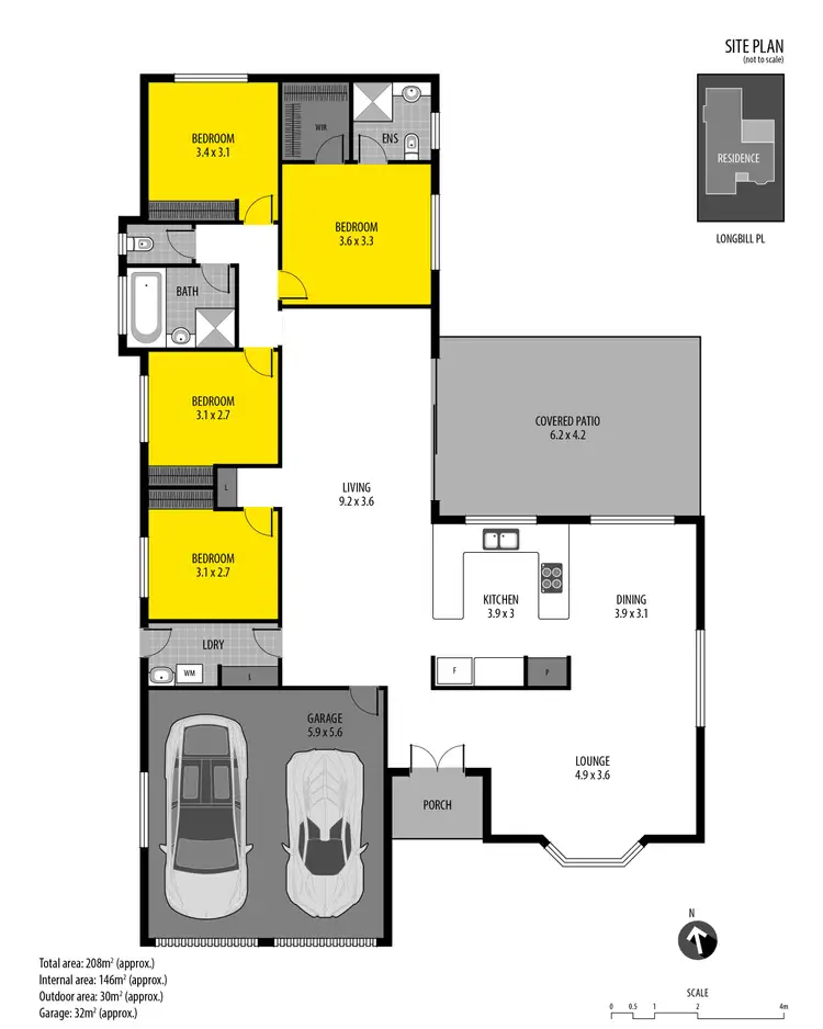 Floorplan of Homely house listing, 12 Longbill Place, Taigum QLD 4018