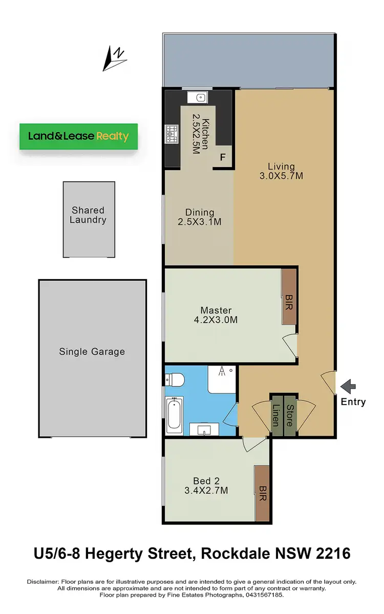 Floorplan of Homely unit listing, 5/6-8 Hegerty Street, Rockdale NSW 2216
